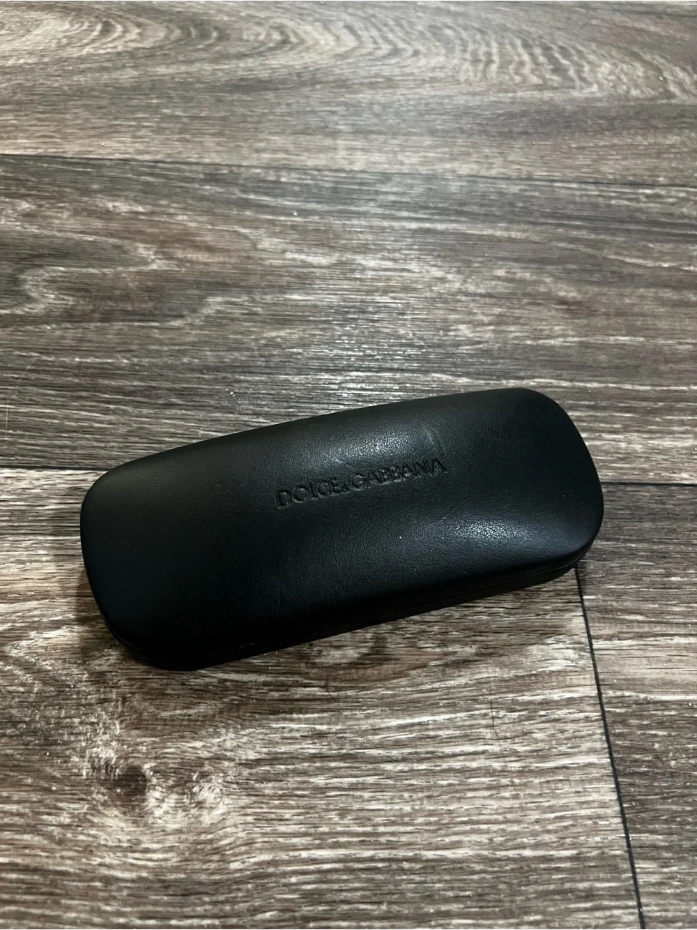 Dolce & Gabbana Black Leather Eyewear Case